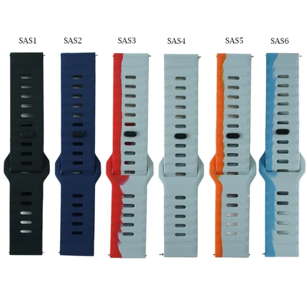 22mm Silicone SAS Strap For Smart Watch